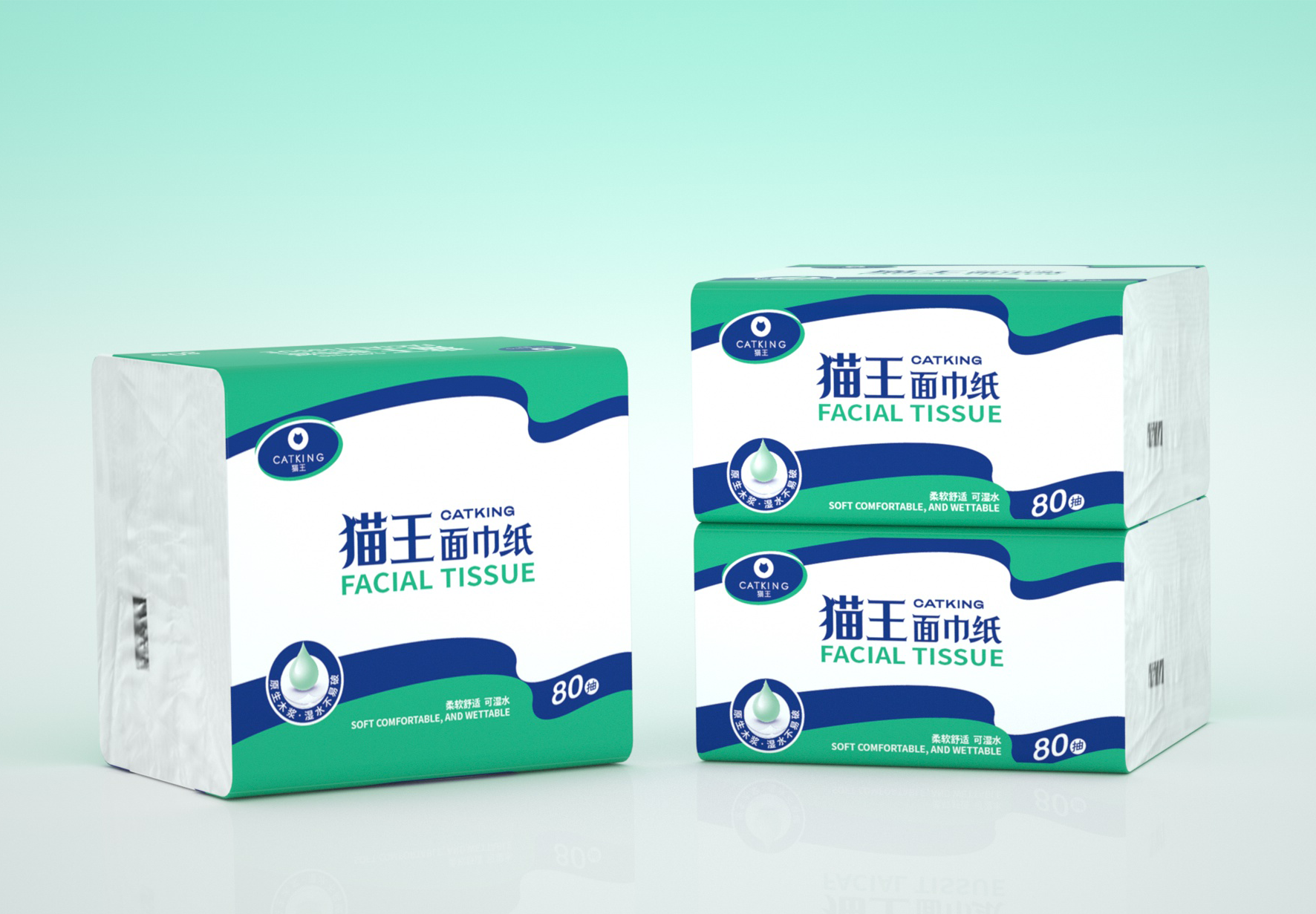 壓花80抽方包軟抽（M-71）